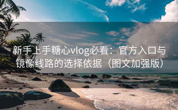 新手上手糖心vlog必看：官方入口与镜像线路的选择依据（图文加强版）