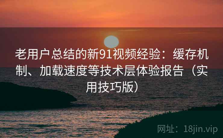 老用户总结的新91视频经验：缓存机制、加载速度等技术层体验报告（实用技巧版）