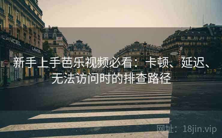 新手上手芭乐视频必看：卡顿、延迟、无法访问时的排查路径