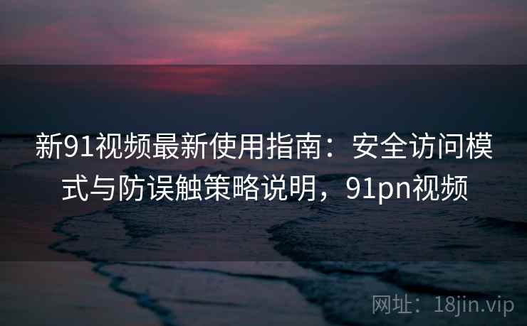 新91视频最新使用指南:安全访问模式与防误触策略说明,91pn视频 新91视频最新使用指南:安全访问模式与防误触策略说明,91pn视频