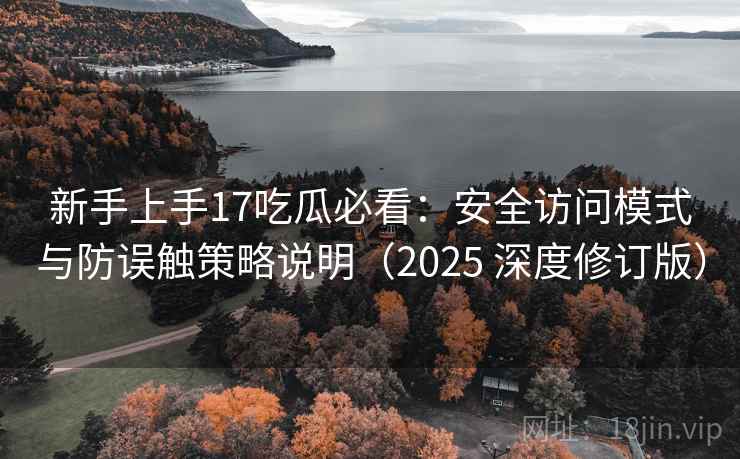 新手上手17吃瓜必看：安全访问模式与防误触策略说明（2025 深度修订版）